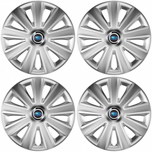 Puklice pre Subaru 14 Aviator carbon RC silver