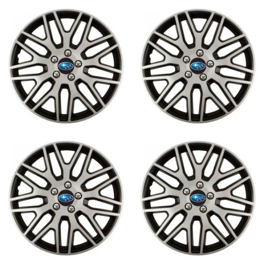 Puklice pre Subaru 14 Dakar NC silver and black