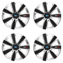Puklice pre Subaru 15 GTX CARBON silver/black
