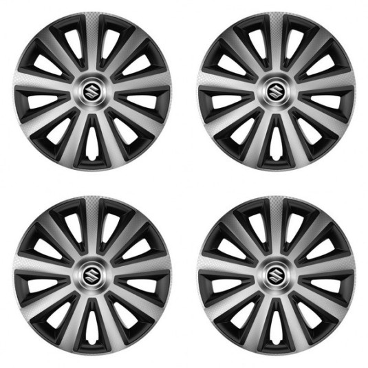 Puklice pre Suzuki 14 Aviator carbon silver&black