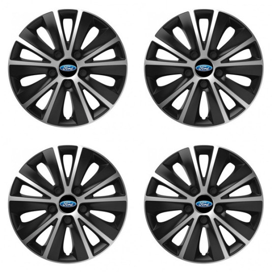 Puklice pre Ford 14 RAPIDE silver and black