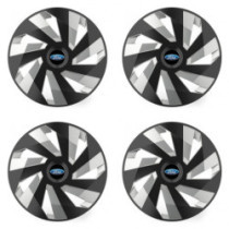 Puklice pre Ford 15 Vector RC black and silver