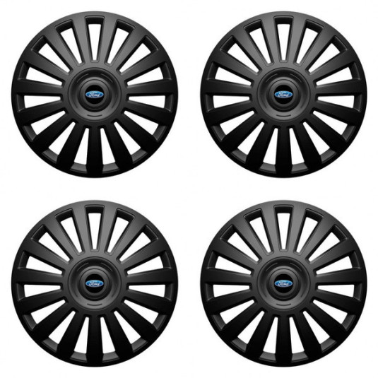 Puklice pre Ford 16 Luxury black
