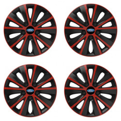 Puklice pre Ford 16 RAPIDE red and black