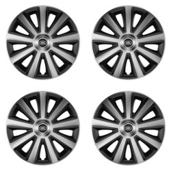 Puklice pre Land Rover 15 Aviator carbon silver&black