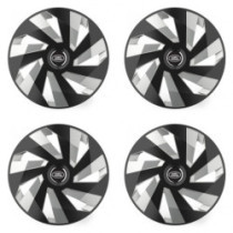 Puklice pre Land Rover 15 Vector RC black and silver