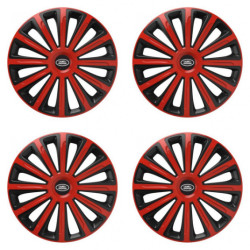 Puklice pre Land Rover 15 TREND red and black