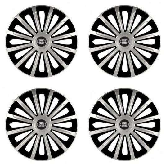 Puklice pre Land Rover 15 TREND silver and black