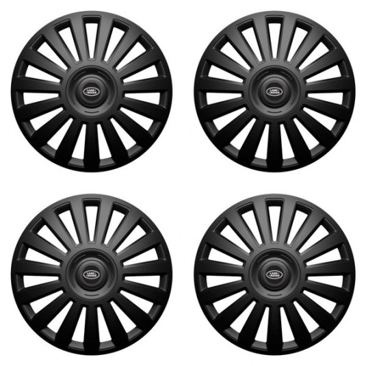 Puklice pre Land Rover 16 Luxury black