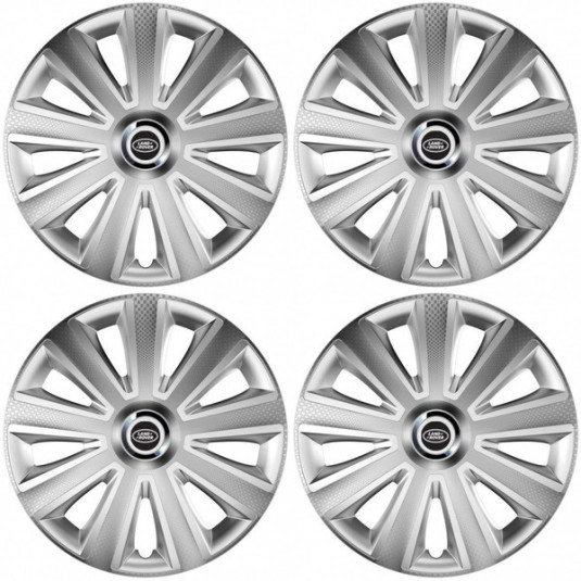 Puklice pre Land Rover 16 Aviator carbon RC 16 silver