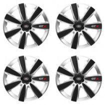 Puklice pre Land Rover 16 GTX CARBON silver/black