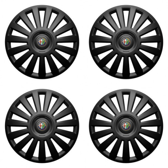 Puklice pre Alfa Romeo 14 Luxury black