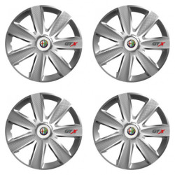 Puklice pre Alfa Romeo 14 GTX CARBON silver