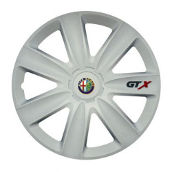 Puklice pre Alfa Romeo 15 GTX carbon white