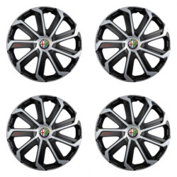 Puklice pre Alfa Romeo 15 Evo black&silver