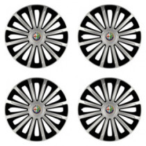 Puklice pre Alfa Romeo 15 TREND silver and black