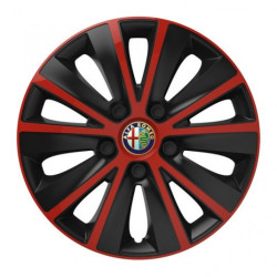 Puklice pre Alfa Romeo 15 RAPIDE red and black