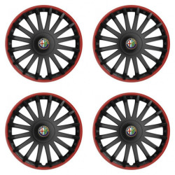 Puklice pre Alfa Romeo 16 CRYSTAL RO black