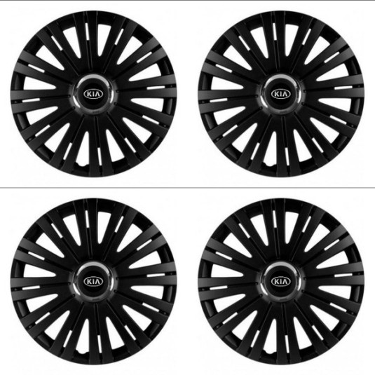 Puklice pre Kia (staršie logo) 15 ACTIVE RC BLACK