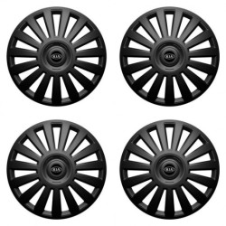 Puklice pre Kia (staršie logo) 16 Luxury black