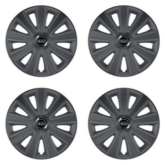 Puklice pre Kia (staršie logo) 16 Aviator carbon RC16 grafite