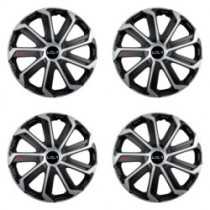 Puklice pre Kia (nové logo) 15 Evo black&silver