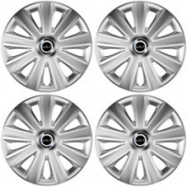 Puklice pre Kia (nové logo) 15 Aviator carbon silver