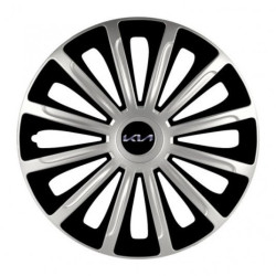 Puklice pre Kia (nové logo) 16 TREND silver and black