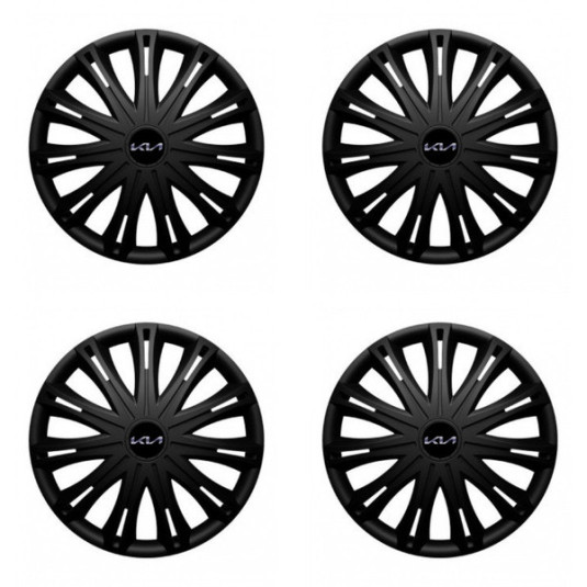 Puklice pre Kia (nové logo) 17 SPARK BLACK