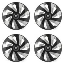 Puklice pre Dacia (staršie logo) 14 Vector RC black and silver