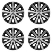 Puklice pre Dacia (staršie logo) 15 Aviator carbon silver&black