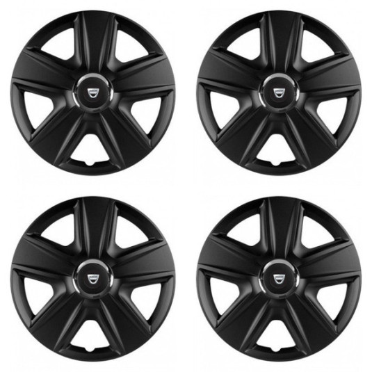 Puklice pre Dacia (staršie logo) 15 ESPRIT RC BLACK