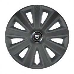 Puklice pre Dacia (staršie logo) 16 Aviator carbon RC16 grafite