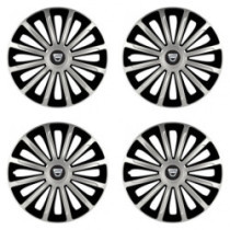 Puklice pre Dacia (staršie logo) 16 TREND silver and black