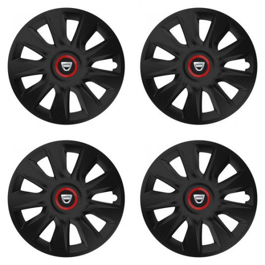 Puklice pre Dacia (staršie logo) 17 STRATOS RR black