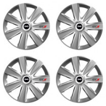 Puklice pre Dacia (nové logo) 14 GTX CARBON silver