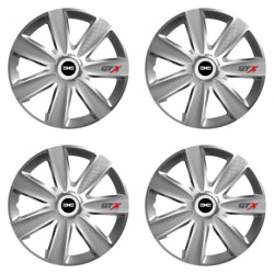 Puklice pre Dacia (nové logo) 14 GTX CARBON silver