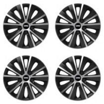 Puklice pre Dacia (nové logo) 14 RAPIDE silver and black