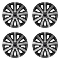 Puklice pre Dacia (nové logo) 15 Aviator carbon silver&black