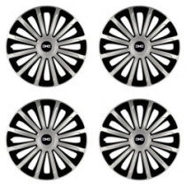 Puklice pre Dacia (nové logo) 15 TREND silver and black