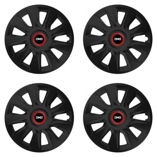 Puklice pre Dacia (nové logo) 15 STRATOS RR black