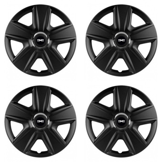 Puklice pre Dacia (nové logo) 16 ESPRIT RC BLACK