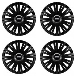 Puklice pre Dacia (nové logo) 16 ACTIVE RC BLACK