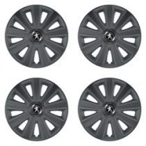 Puklice pre Peugeot (staršie logo) 14 Aviator carbon RC grafite