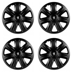 Puklice pre Peugeot (staršie logo) 14 COMFORT BLACK