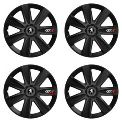 Puklice pre Peugeot (staršie logo) 15 GTX CARBON black