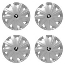 Puklice pre Peugeot (staršie logo) pre dodávky 15 Craft silver