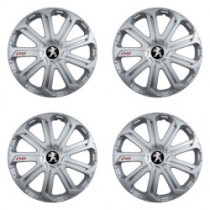 Puklice pre Peugeot (staršie logo) 16 Evo silver