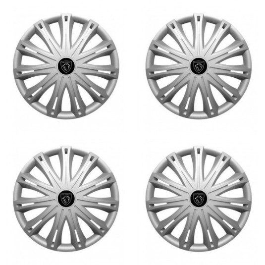 Puklice pre Peugeot (nové logo) 15 SPARK