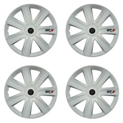 Puklice pre Peugeot (nové logo) 16 GTX carbon white